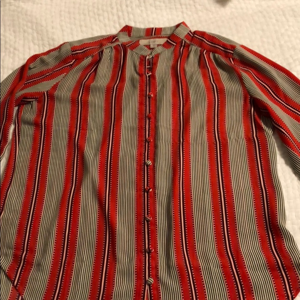 Loft striped blouse